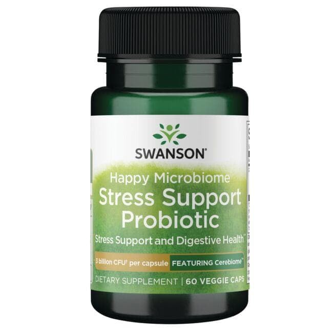 Swanson Complément Alimentaire Probiotique 60 Capsules Végétales - Vue de côté