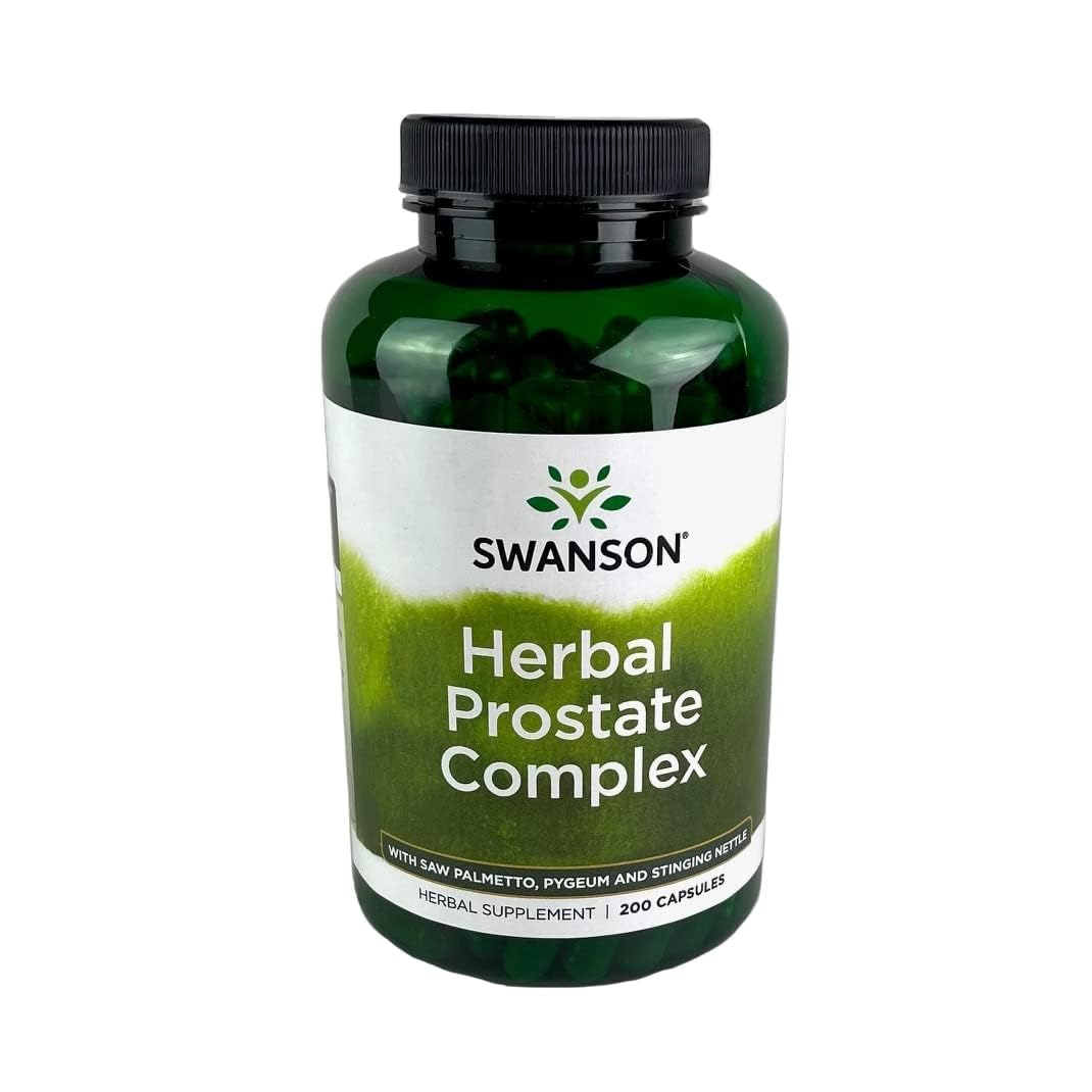 Swanson Complément Alimentaire Prostate 200 Capsules, vue de face