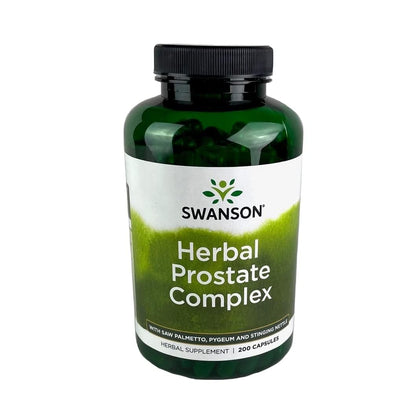 Swanson Complément Alimentaire Prostate 200 Capsules, vue de face