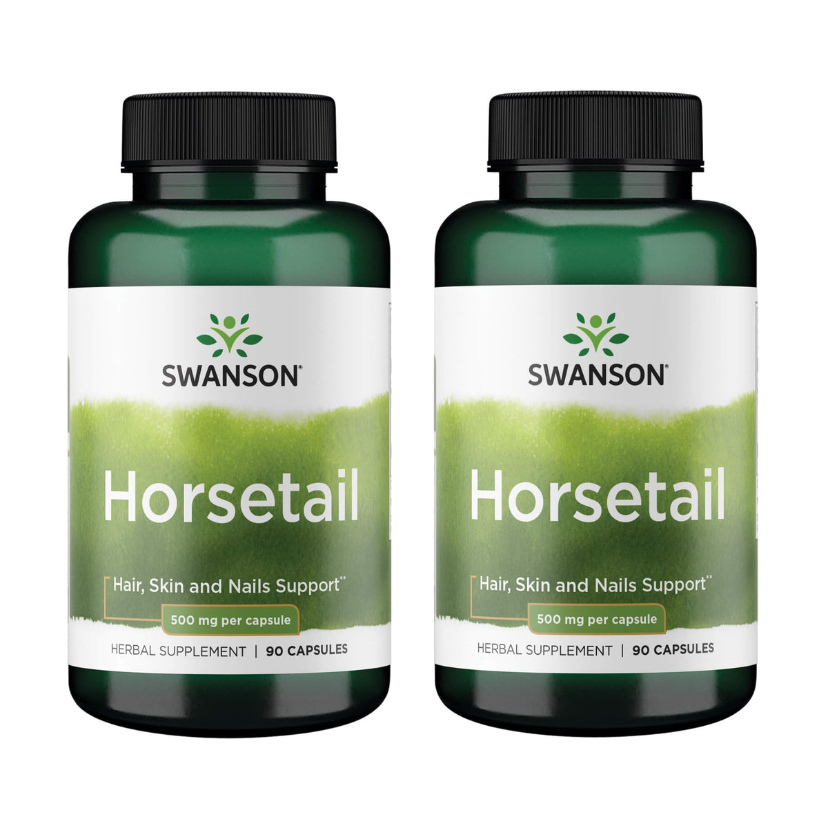 Swanson Complément Alimentaire Queue de Cheval 500 mg - Boîte de 90 capsules