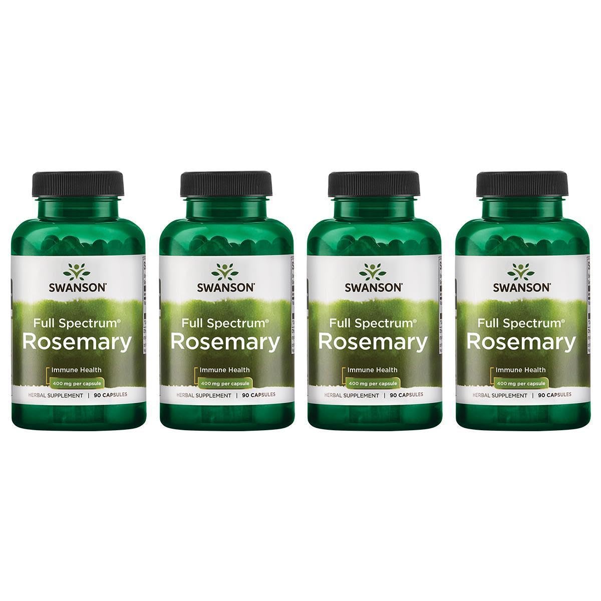 Swanson Complément Alimentaire Romarin 400mg - vue de face