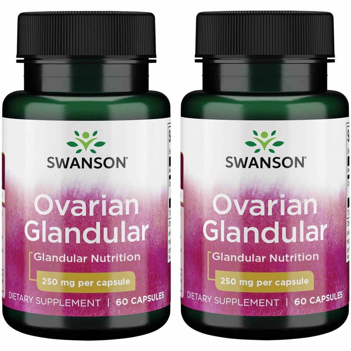 Swanson Complément Glandulaire Ovarien 250 mg, 60 capsules, vue de face