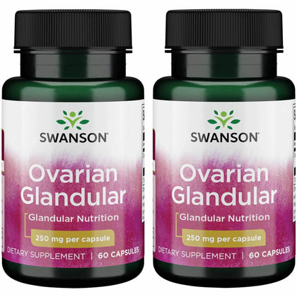 Swanson Complément Glandulaire Ovarien 250 mg, 60 capsules, vue de face