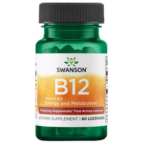Swanson Compléments Alimentaires B12 Sublinguals 5 mg, 60 comprimés, vue de face