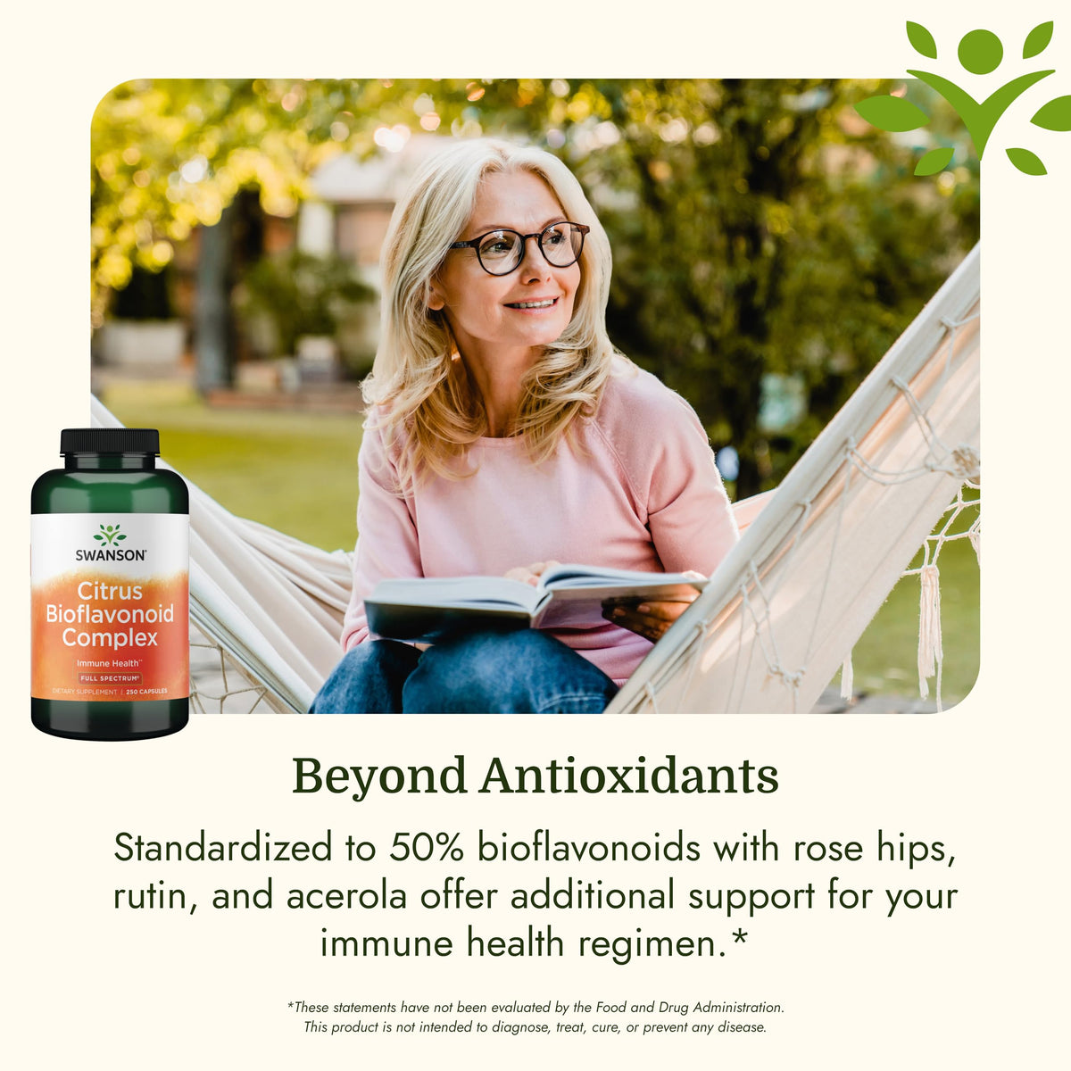 Swanson Complex de Bioflavonoïdes d'Agrumes avec capsules à côté