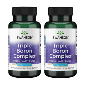Swanson Complex de Boron Triple 250 Caps, vue de face
