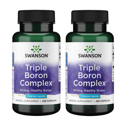 Swanson Complex de Boron Triple 250 Caps, vue de face