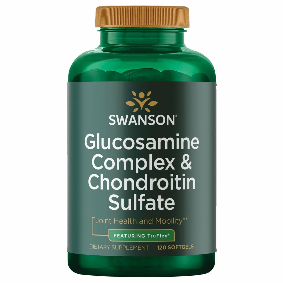 Swanson Complex de Glucosamine et Chondroïtine 500 mg 400 mg 120 gélules vue avant