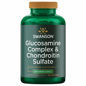 Swanson Complex de Glucosamine et Chondroïtine 500 mg 400 mg 120 gélules vue avant