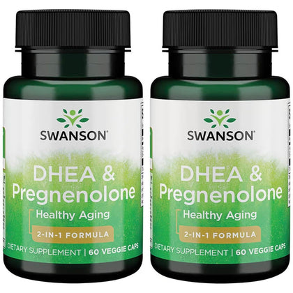 Swanson Complex DHEA et Pregnénolone 60 capsules végétales