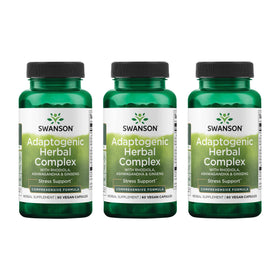 Swanson Complex Rhodiola Ashwagandha 60 Capsules vue avant