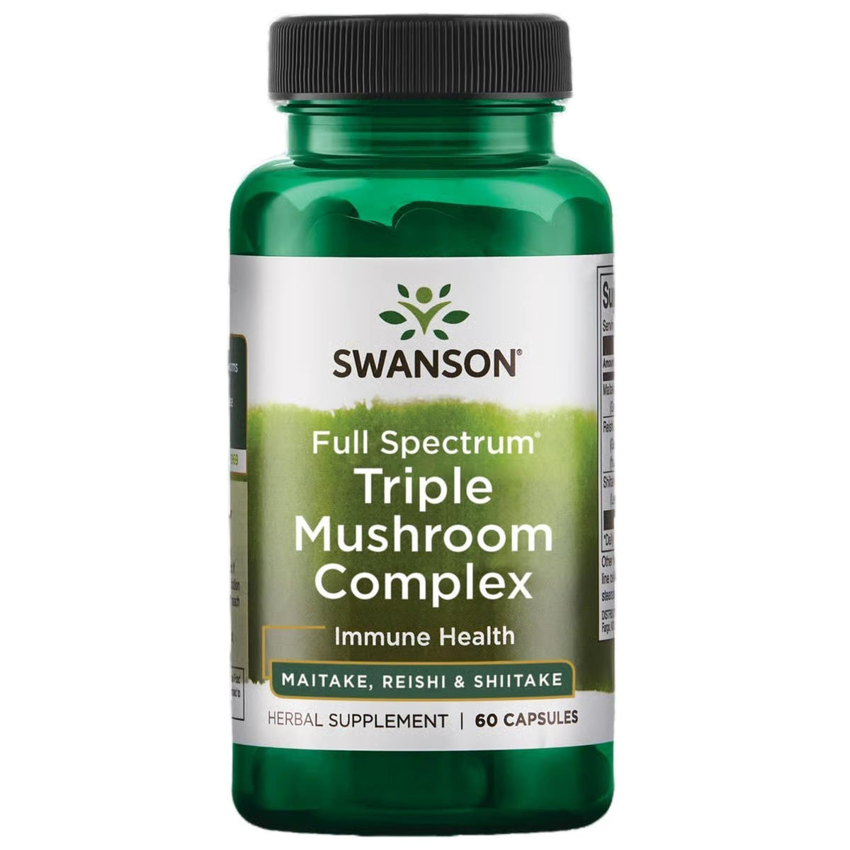 Swanson Complexe de Champignons Triples 60 Capsules vue de face