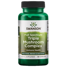 Swanson Complexe de Champignons Triples 60 Capsules vue de face