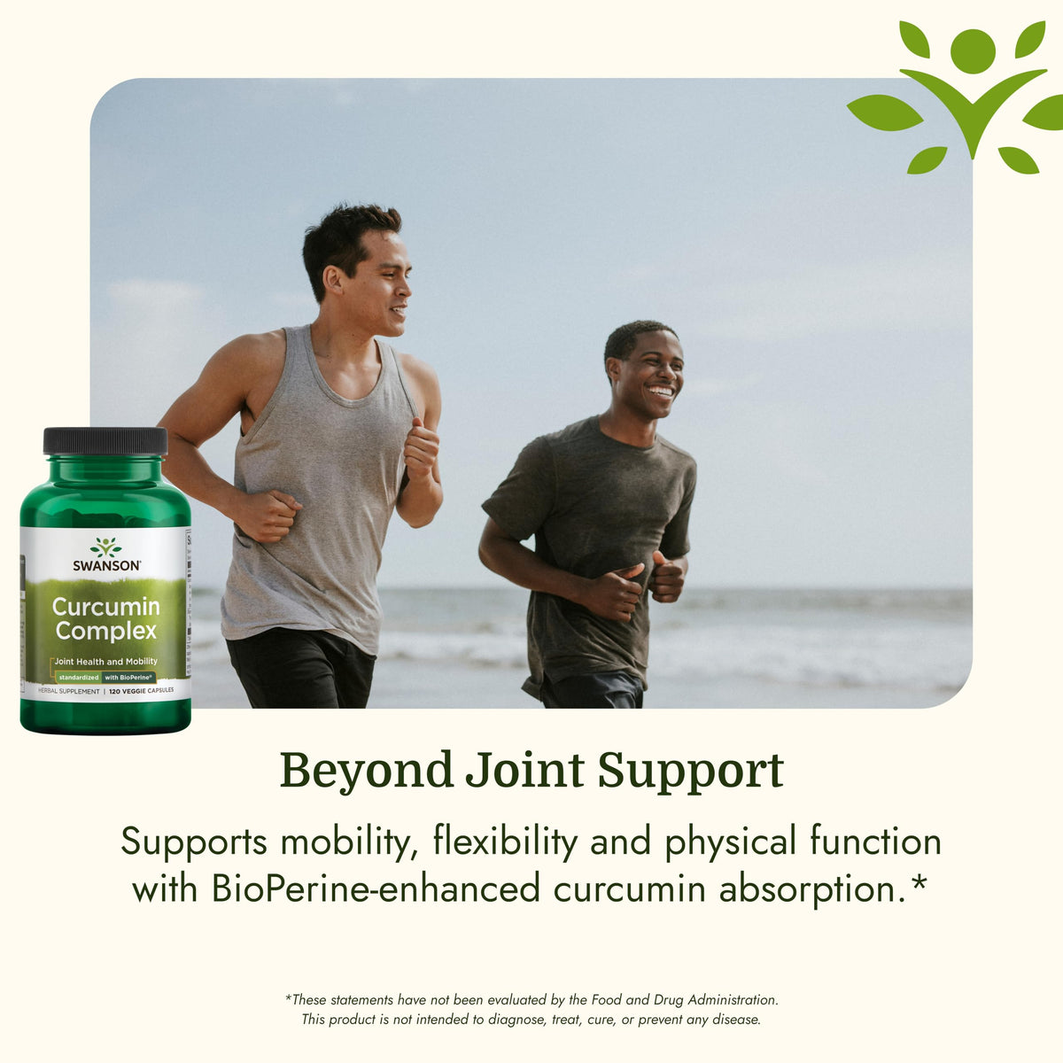 Swanson Complexe de Curcuma 120 Capsules Végétales - format de la boîte