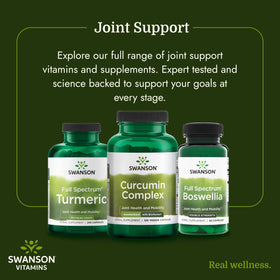 Swanson Complexe de Curcuma 120 Capsules Végétales - mise en scène avec des ingrédients naturels