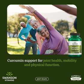 Swanson Complexe de Curcuma 120 Capsules Végétales - vue arrière