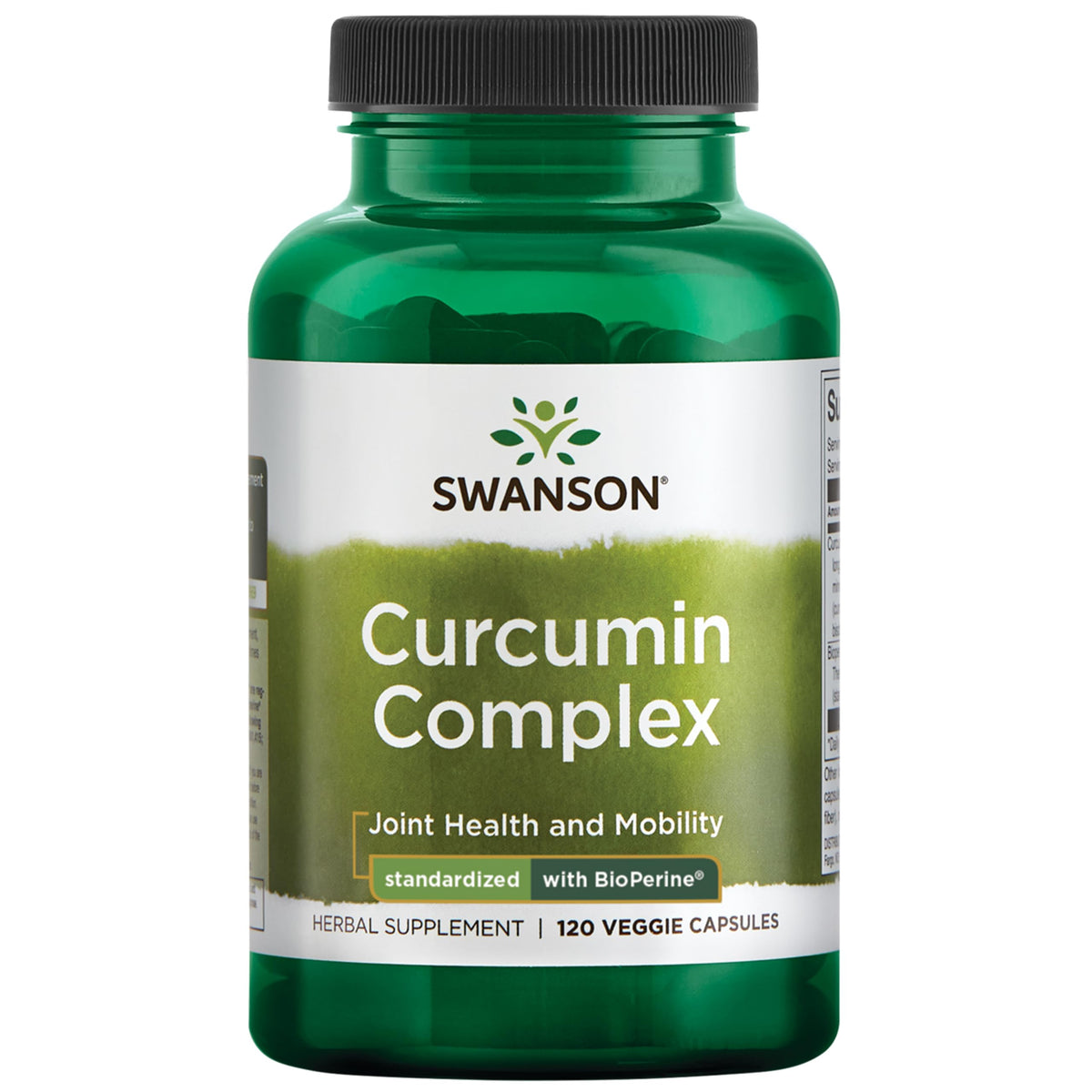 Swanson Complexe de Curcuma 120 Capsules Végétales - vue de face