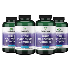 Swanson Complexe de Magnésium Triple 400 mg 300 Capsules Végétales, vue de l'avant