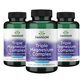 Swanson Complexe de Magnésium Triple 400 mg boîte avant