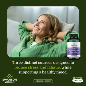 Swanson Complexe de Magnésium Triple 400 mg capsules