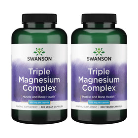 Swanson Complexe de Magnésium Triples 400 mg, vue de face