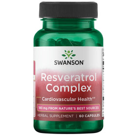 Swanson Complexe de Resvératrol 60 capsules vue de face