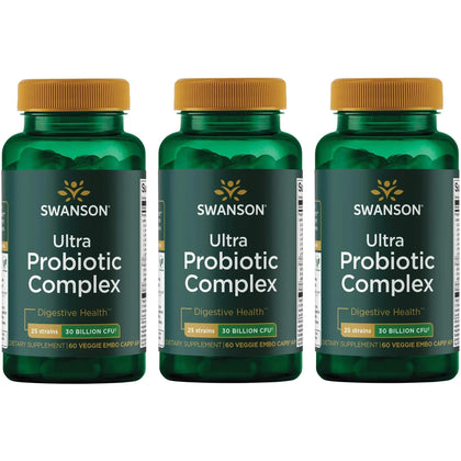 Swanson complexe probiotique 30 milliards CFU 60 capsules végétales vue avant