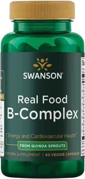 Swanson Complexe Vitaminique B 60 Capsules Végétales Bio vue de face