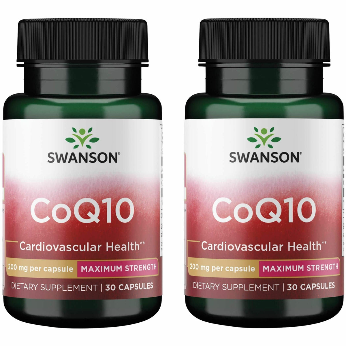 Swanson CoQ10 200 mg 30 capsules, vue de face