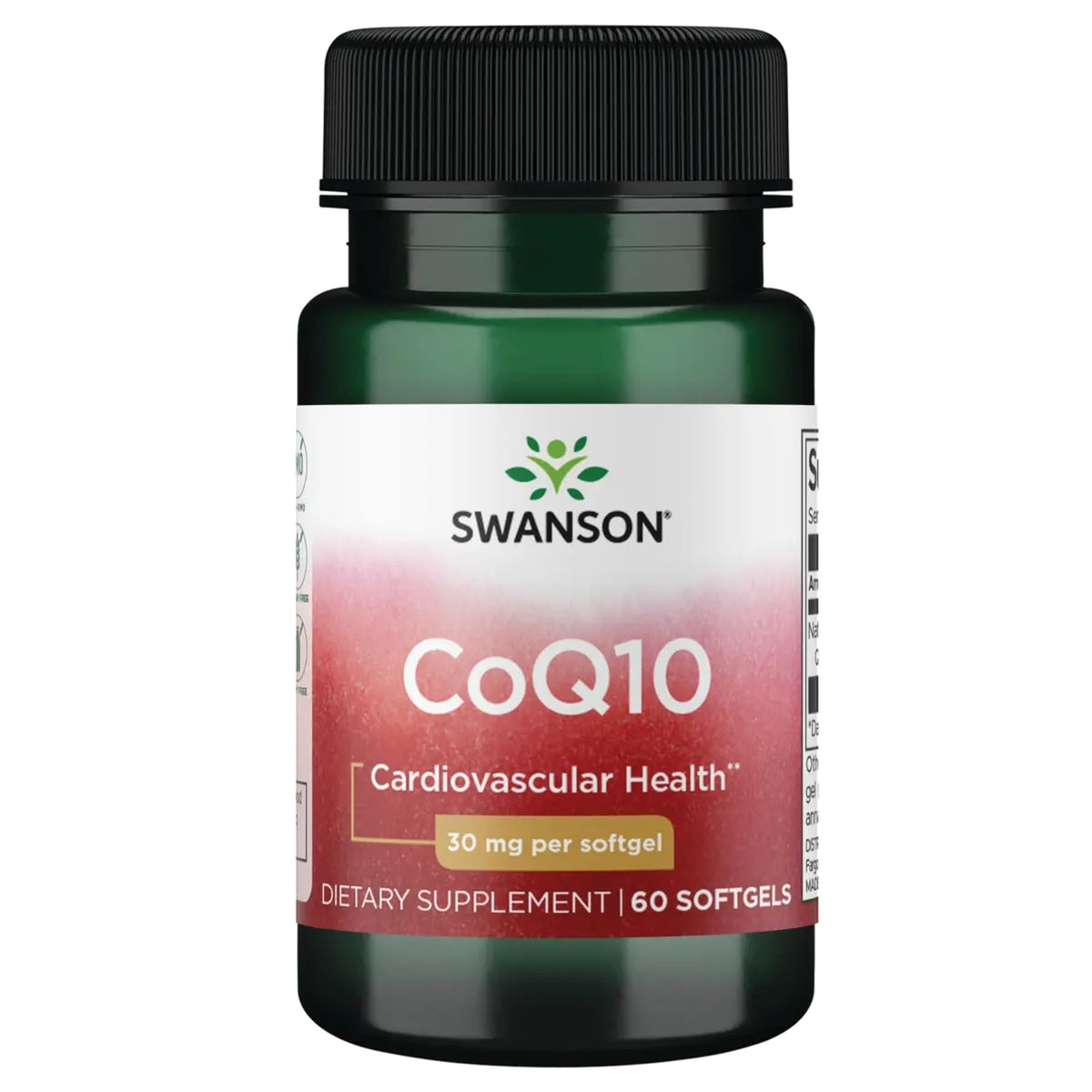 Swanson CoQ10 30 mg 60 gélules vue de face