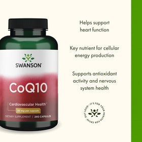 Swanson CoQ10 30 mg capsules back view