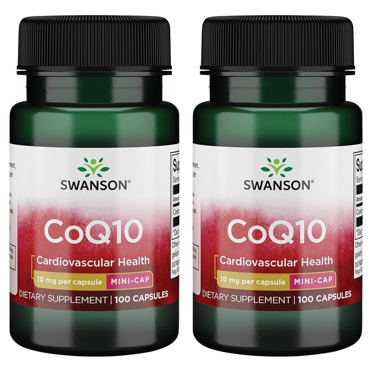 Swanson CoQ10 Mini Cap 10 mg, 100 capsules, vue de l'avant