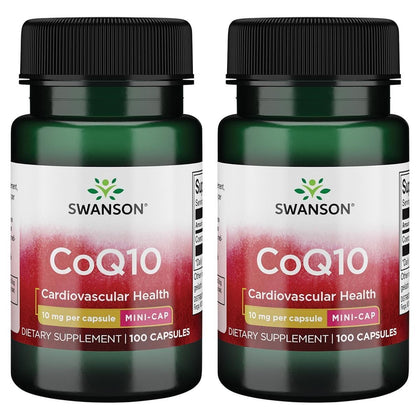 Swanson CoQ10 Mini Cap 10 mg, 100 capsules, vue de l'avant