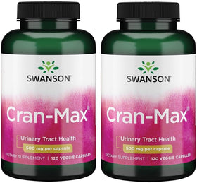Swanson Cran-Max 500 mg 120 Veg Caps vue de face