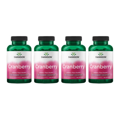 Swanson Cranberry 180 gélules concentré de jus de cranberry, vue avant
