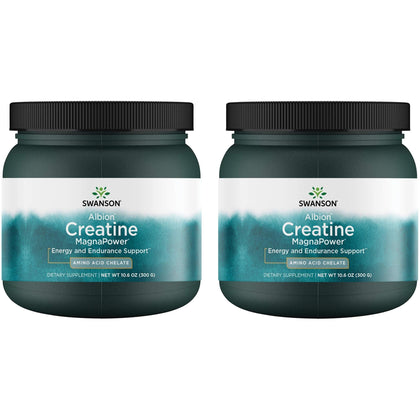 Swanson Créatine MagnaPower 300 g Poudre, vue avant du produit