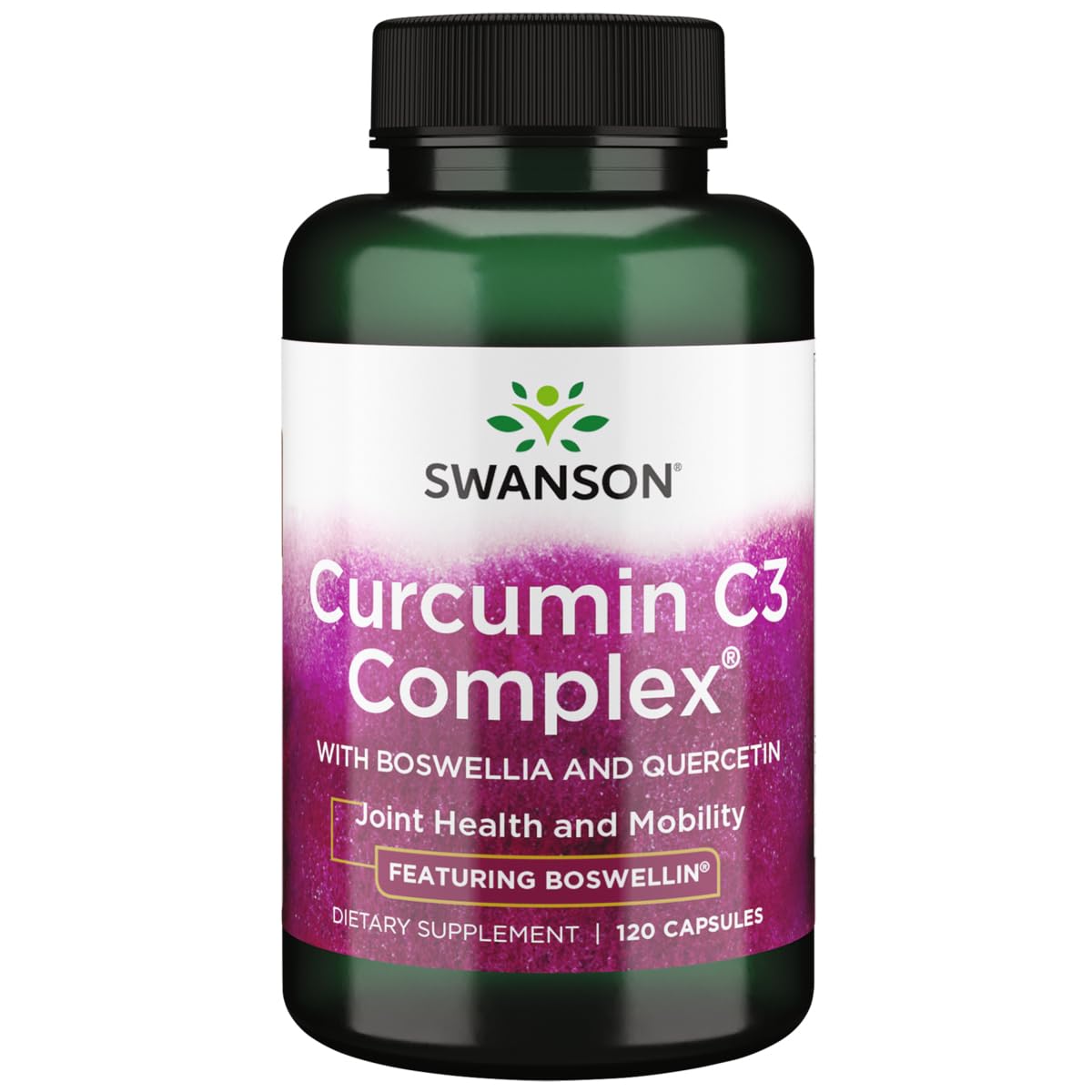 Swanson Curcumin C3 Complex 60 gélules avec un design de packaging clair