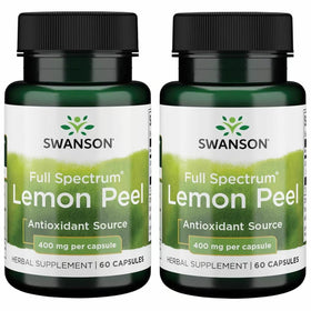 Swanson Écorce de Citron 400 mg, 60 Capsules, vue de face