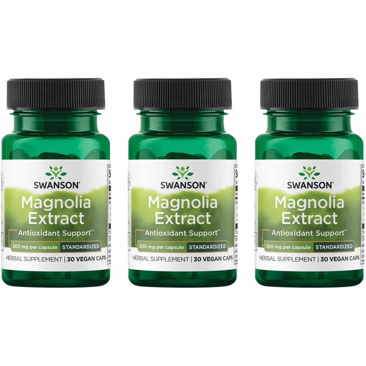 Swanson écorce de magnolia 200mg - vue avant de l'emballage
