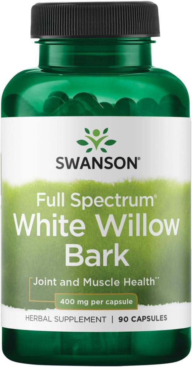 Swanson Écorce de Saule Blanc 400 mg 90 Capsules - vue de face