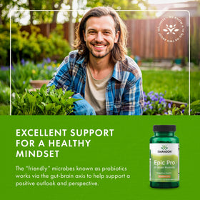 Swanson Epic-Pro Probiotique 25 souches 30 milliards CFU dans une main