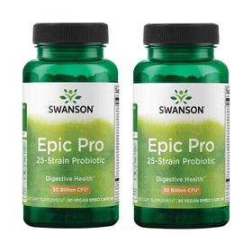 Swanson Epic-Pro Probiotique 25 souches 30 milliards CFU devant