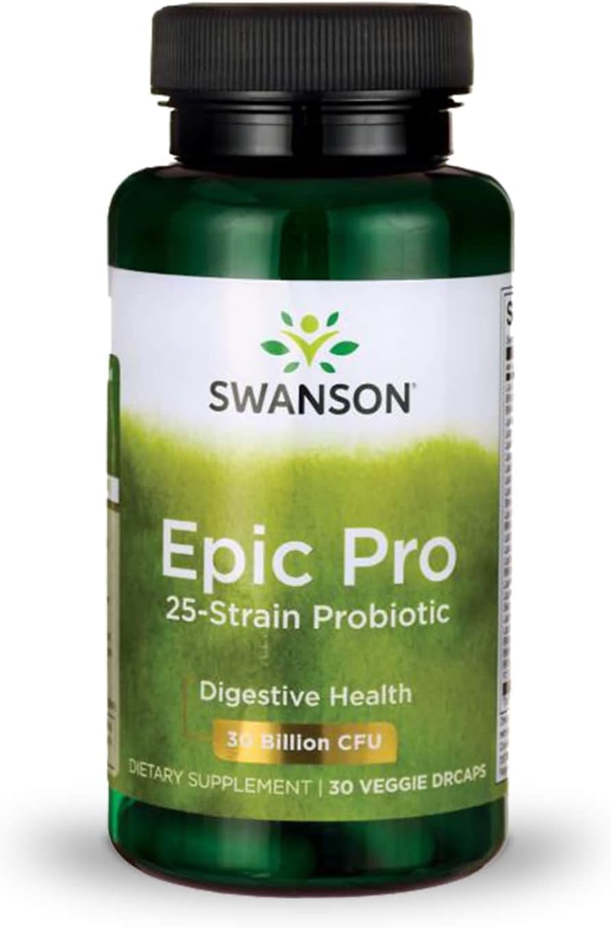Swanson Epic-Pro Probiotique 25 souches 30 milliards CFU gélules végétales