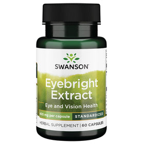 Swanson Extract de Euphrasie 400 mg, 60 capsules - vue de l'avant