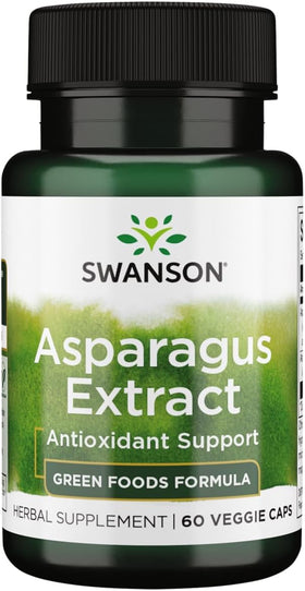 Swanson Extrait d'Asperge 60 gélules végétales vue avant