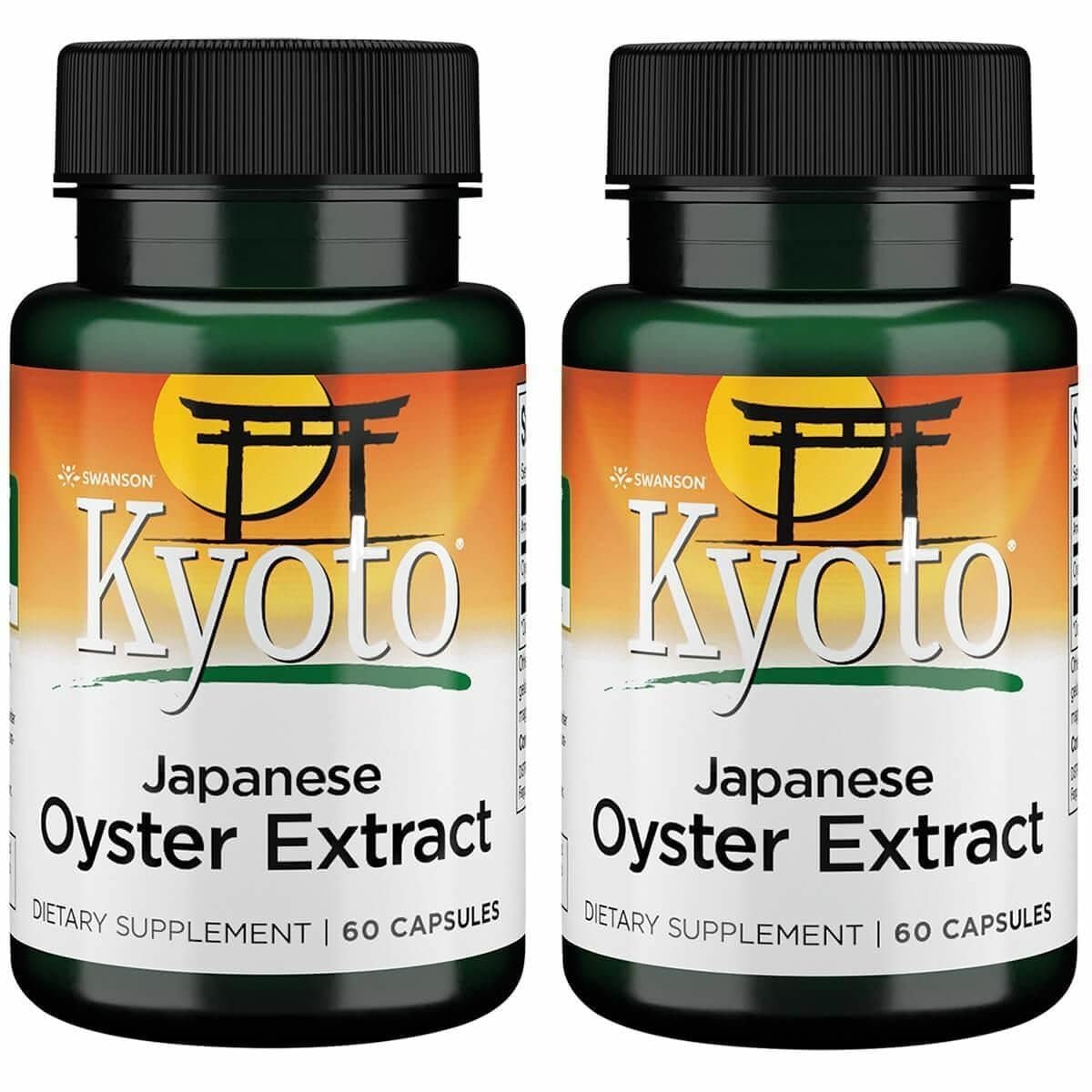 Swanson Extrait d'Huitre Japonaise 500 mg 60 Capsules, vue de face