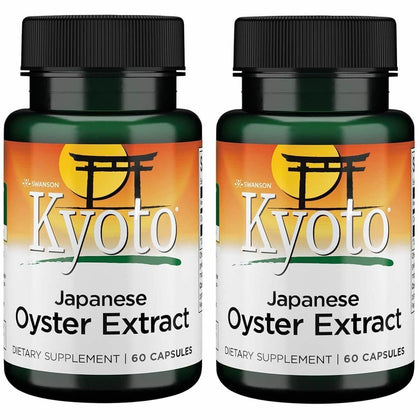 Swanson Extrait d'Huitre Japonaise 500 mg 60 Capsules, vue de face