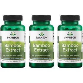 Swanson Extrait de Bambou 300mg capsules végétales en boîte
