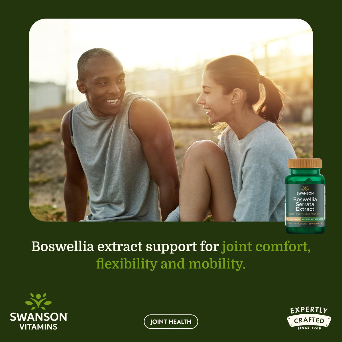 Swanson Extrait de Boswellia Serrata 125 mg, 60 Capsules Végétales - packaging