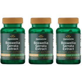 Swanson Extrait de Boswellia Serrata 125 mg, 60 capsules végétales, vue de face
